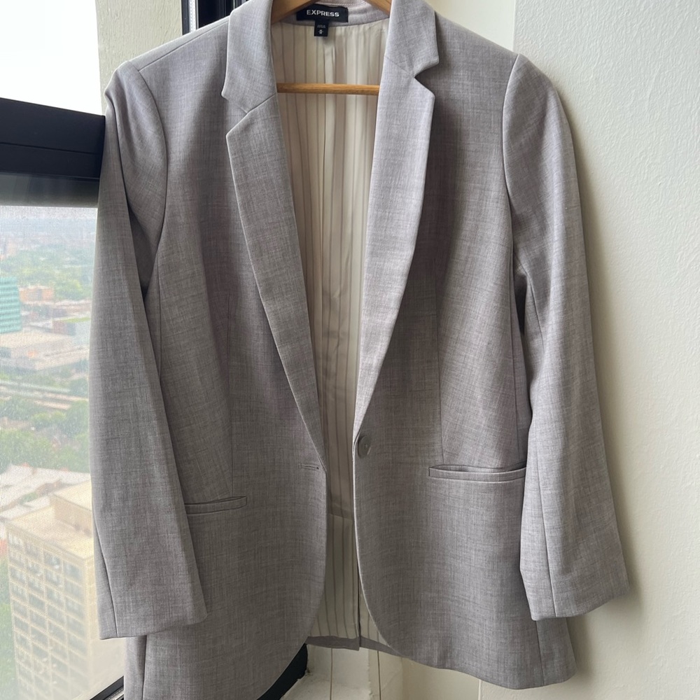 EXPRESS women oversized suit/blazer grey size M
